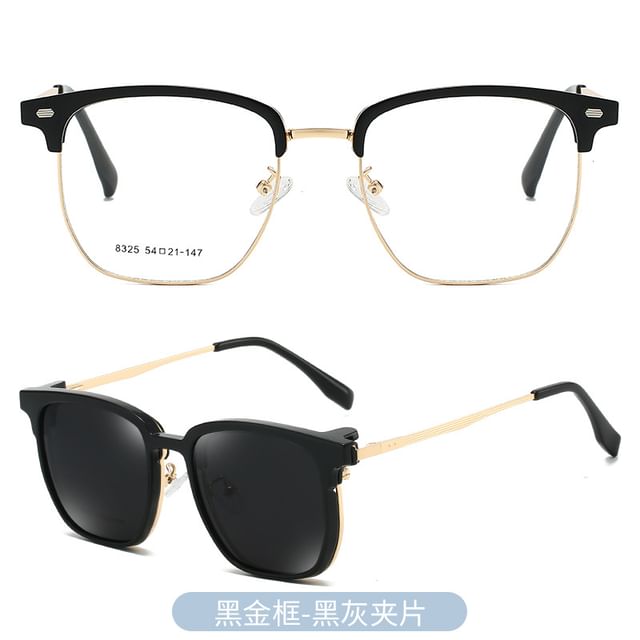 Frame with Sunglasses On (Various Designs) Eyeglasses Half Clip Polarized