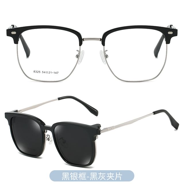 Frame with Sunglasses On (Various Designs) Eyeglasses Half Clip Polarized