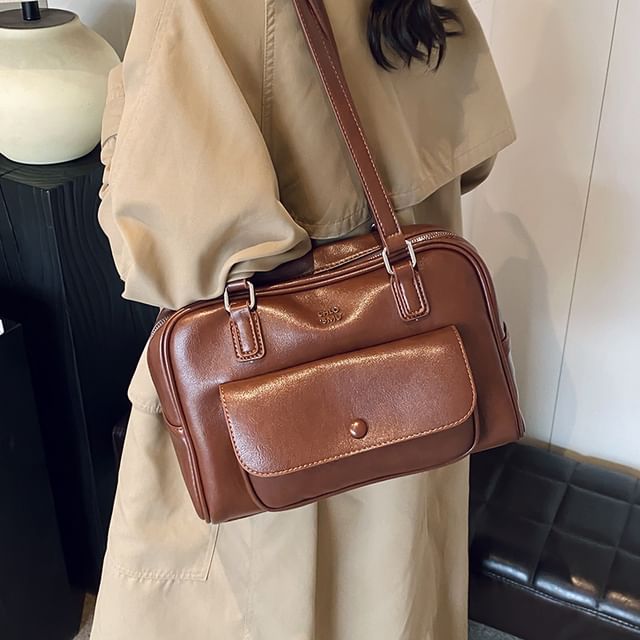 Leather Faux Carryall Bag