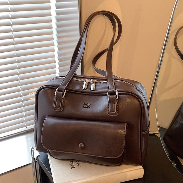 Leather Faux Carryall Bag