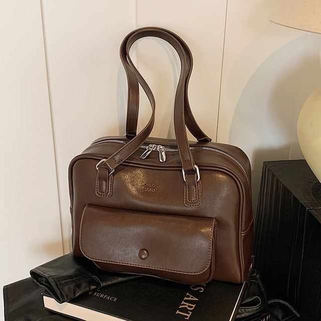 Leather Faux Carryall Bag