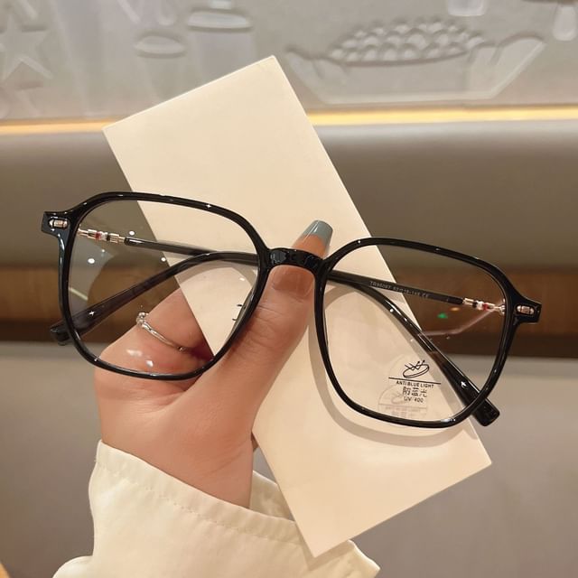 Glasses Blocking Geometric Light Blue