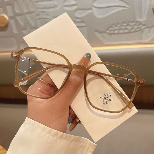 Glasses Blocking Geometric Light Blue