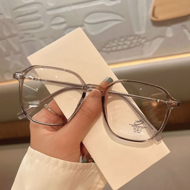 Glasses Blocking Geometric Light Blue