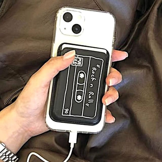 Phone Cassette Card with / Case MagSafe) Magnetic (Compatible