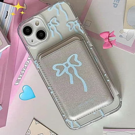 / Card iPhone Set Case Bow Print Compatible Magsafe