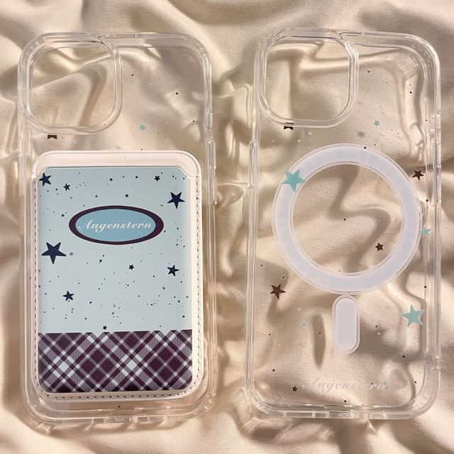 Set Phone MagSafe) / Star (Compatible Magnetic Holder Card with Case