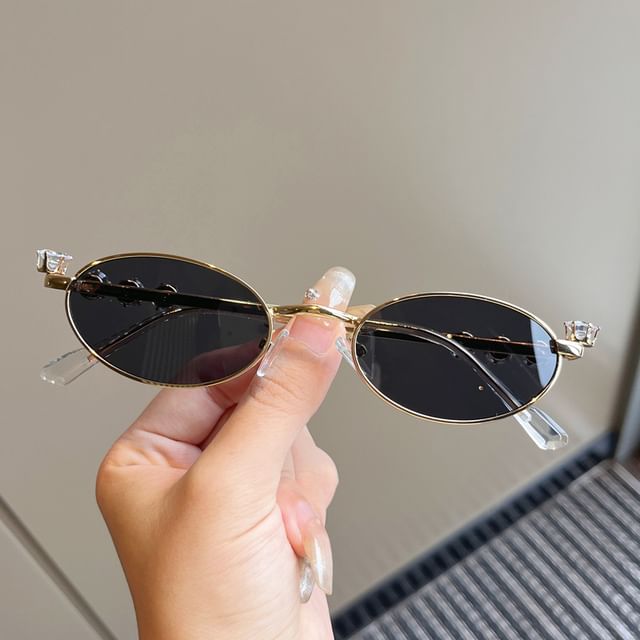 Oval / Glasses Sunglasses Rhinestone