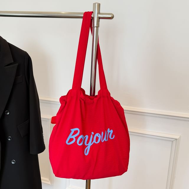 Bag Tote Canvas Lettering