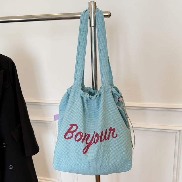 Bag Tote Canvas Lettering