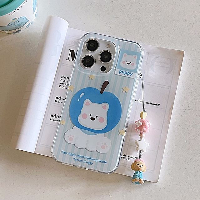 Set Case Phone / Dog Charm
