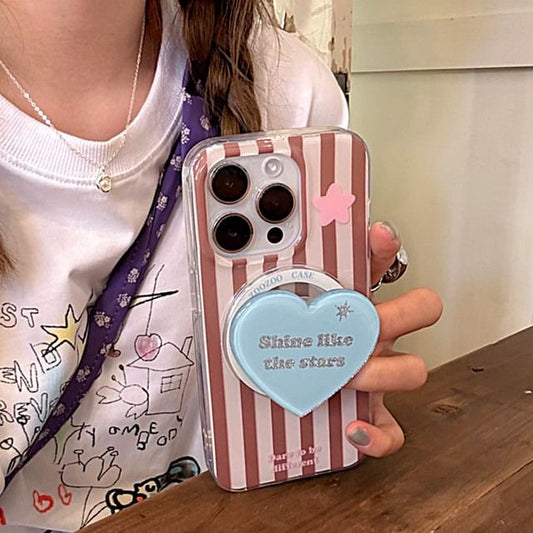 (Compatible Case Striped Magnetic Phone Star with MagSafe)