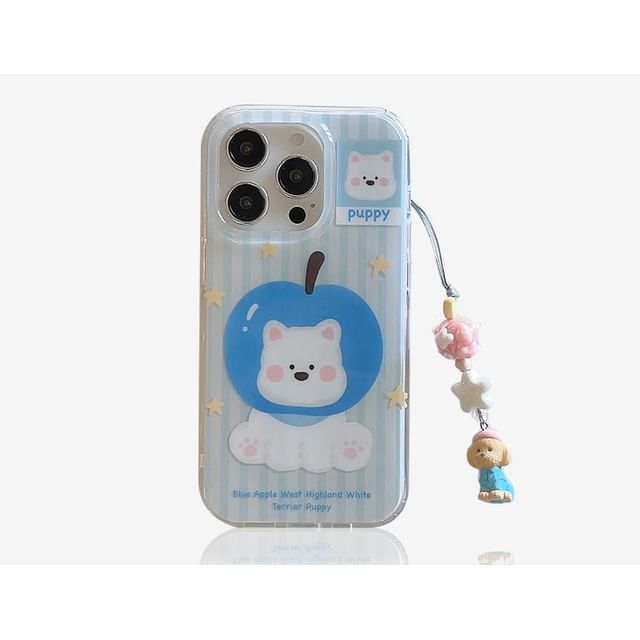 Set Case Phone / Dog Charm