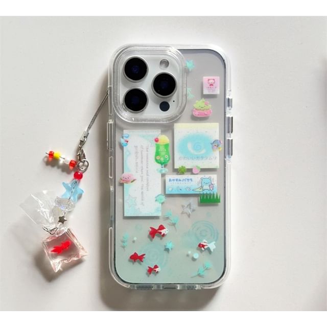 Case Set Charm / Goldfish Phone