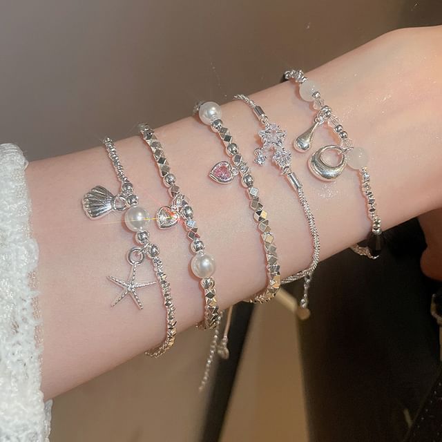 Faux Bracelet Pearl Beaded