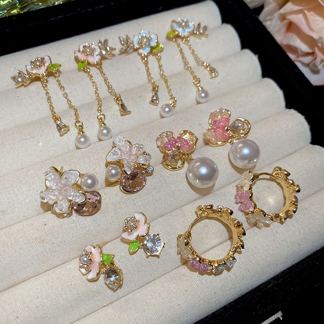 Drop Faux Designs) (Various Earring Pearl