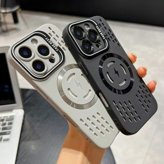 Case with MagSafe) Perforated iPhone Magnetic (Compatible