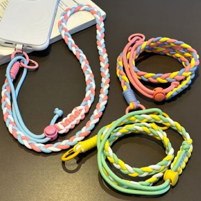 with Pad Phone Braided Lanyard Strap