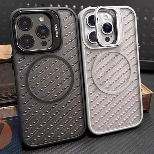(Compatible iPhone Perforated MagSafe) Magnetic with Case