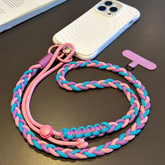 with Pad Phone Braided Lanyard Strap
