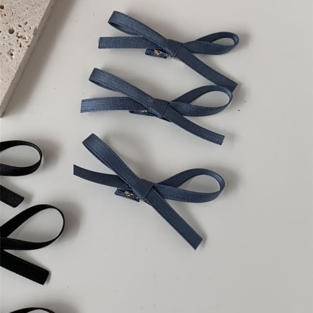 Plain Hair Clip Set of Bow 3: