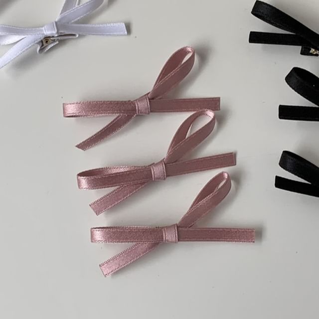 Plain Hair Clip Set of Bow 3:
