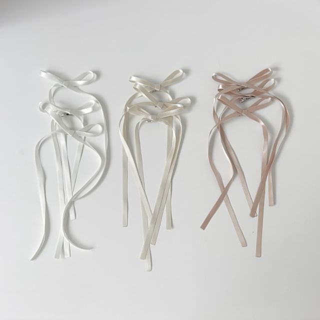 Set 3: Bow of Hair Clip Plain