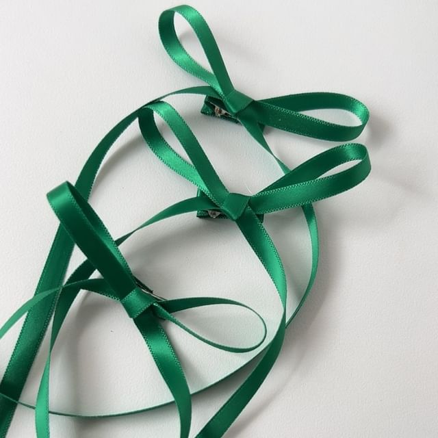 Set 3: Bow of Hair Clip Plain