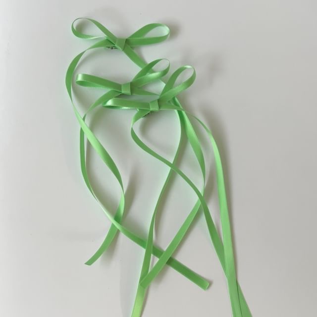 Set 3: Bow of Hair Clip Plain