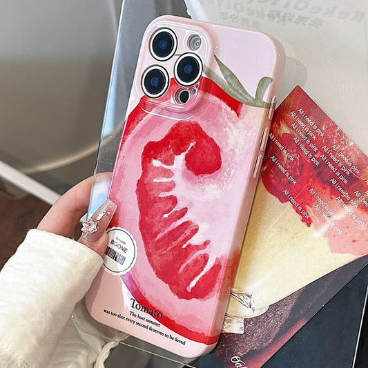 Tomato Print Phone Case