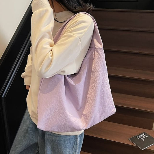 Shoulder Bag Zip Plain