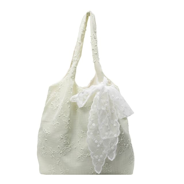 Bag Embroidered Floral Tote