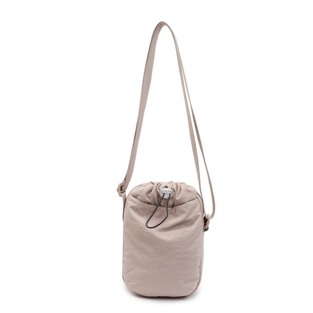 Crossbody Plain Drawstring Bag