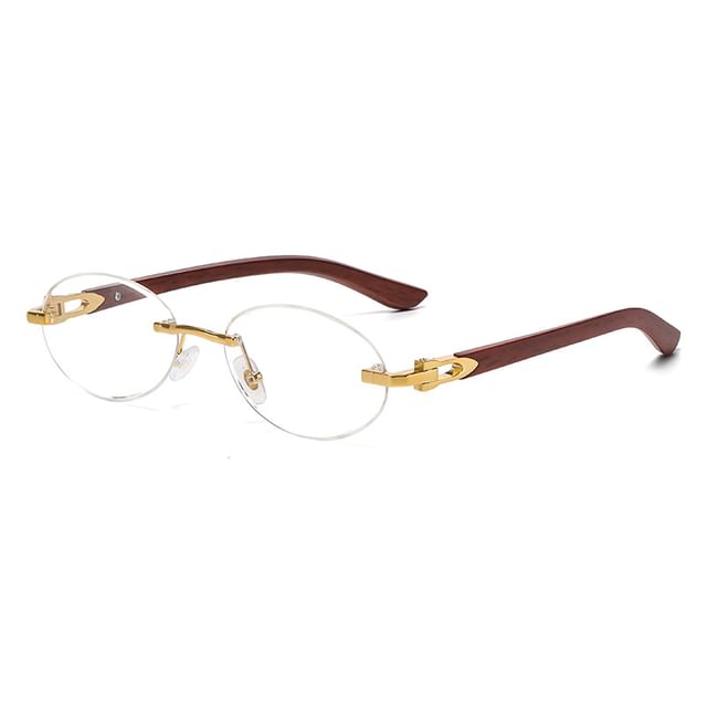 Oval Frame Thin Sunglasses