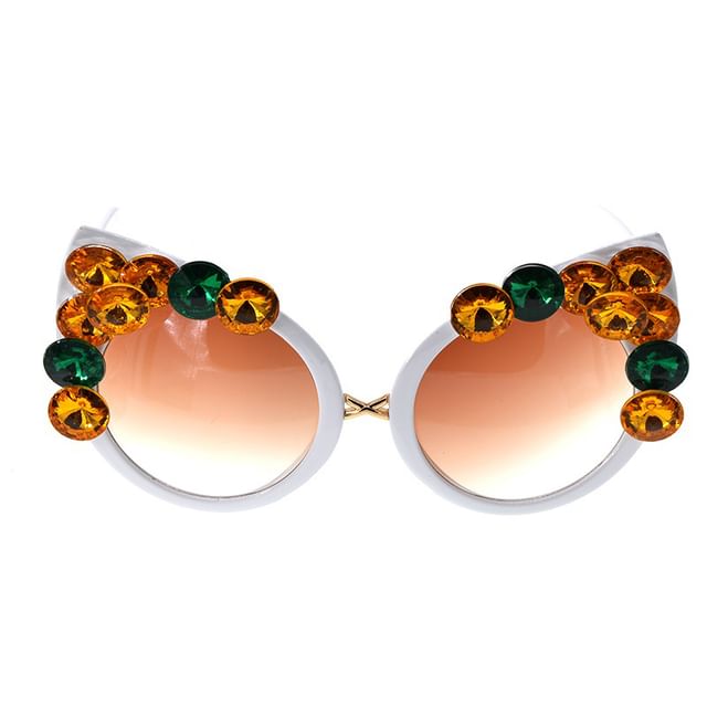 Eye Cat Sunglasses Rhinestone