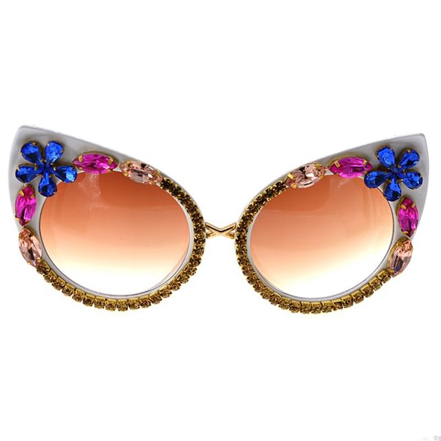 Eye Cat Sunglasses Rhinestone