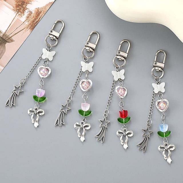 Star Shooting Phone Charm Tulip