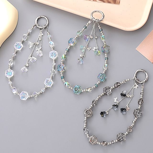 Floral Phone Strap Bead