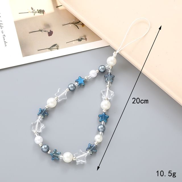 Bow Bead / Butterfly Star Phone Strap