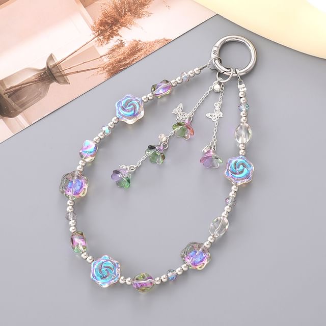 Floral Phone Strap Bead