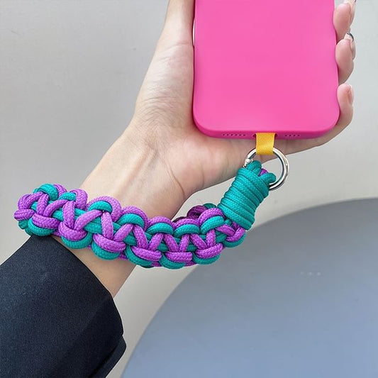 with Braided Strap Phone Lanyard Pad