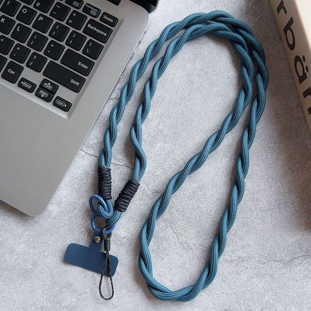 Helical Phone Pad Strap with Lanyard