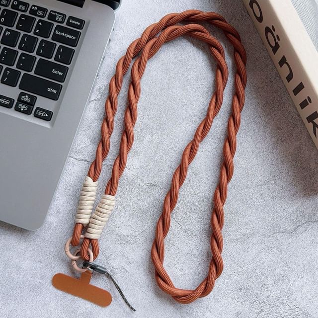 Helical Phone Pad Strap with Lanyard