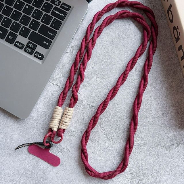 Helical Phone Pad Strap with Lanyard