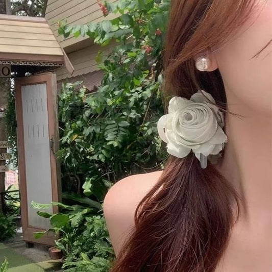 Fabric Claw Flower Hair