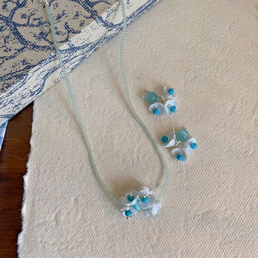 Earring Beaded / Drop Floral Necklace