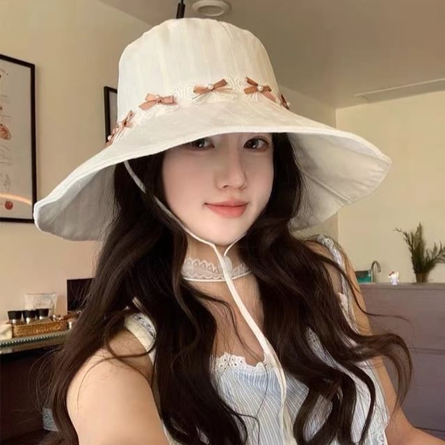 Applique Sun Bow Hat