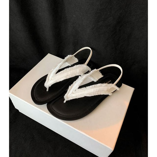 Fringe Tone Sandals Two