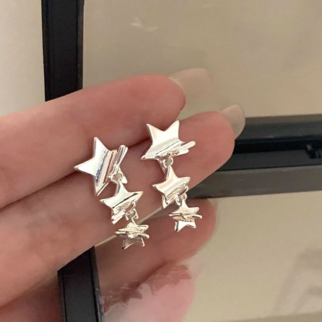 Dangle Cuff / Earring Alloy Star Ear