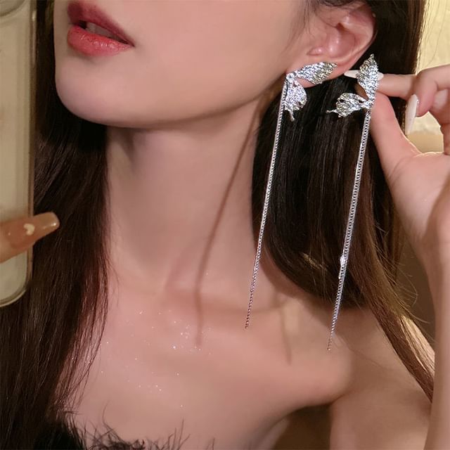 Earring Threader Butterfly Alloy